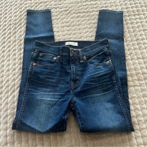Madewell 9” high riser skinny skinny Jeans size 27